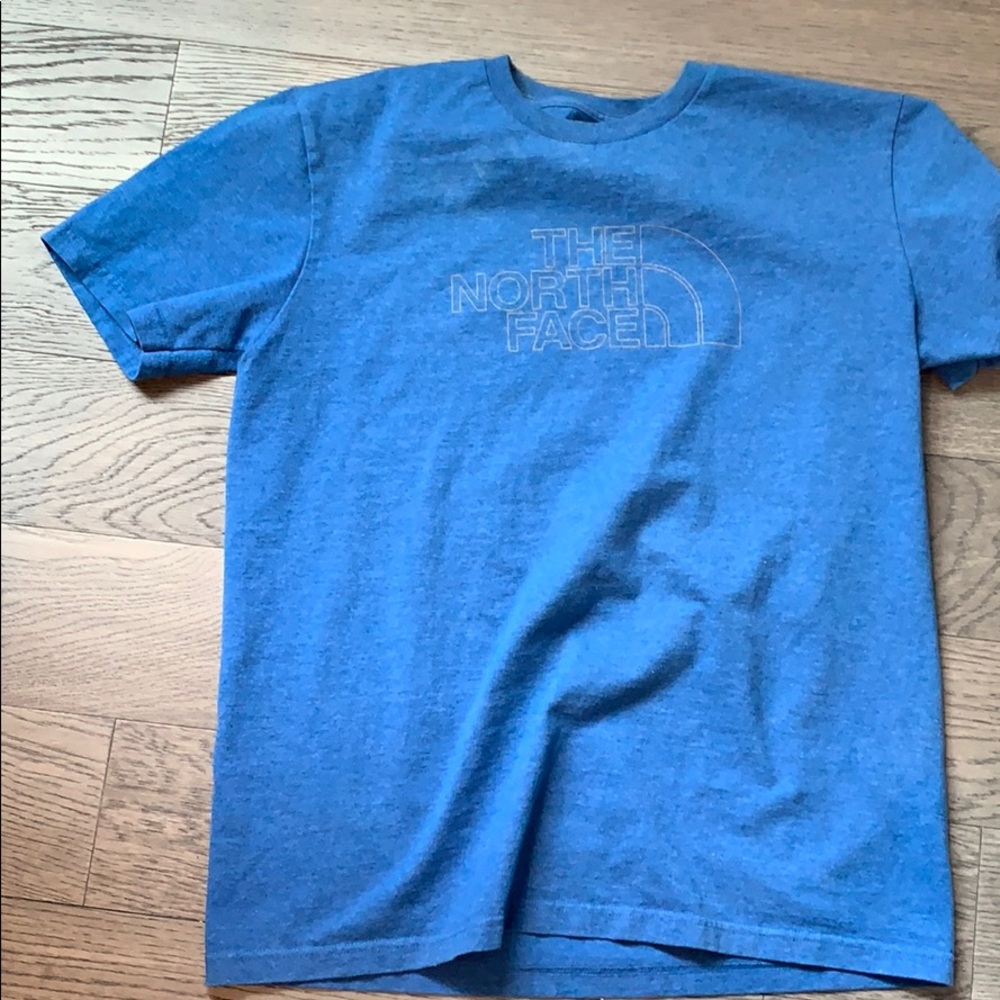 Blue the north face shirt